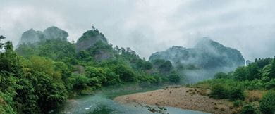 The Wuyi mountains are famous for producing premium quality tea
