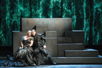 A performance of Twilight of the Gods (Götterdämmerung) by Richard Wagner at the Berlin State Opera. It is one of the four operas that together form The Ring of Nibelung