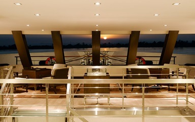 The Club Lounge at The Oberoi Zahra Luxury Nile Cruiser