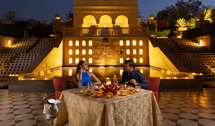 Dine Under the Stars Experience at 5 Star Resort, The Oberoi Amarvilas, Agra